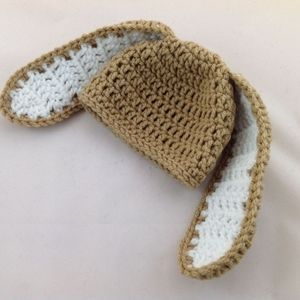 Hat bunny  baby crochet